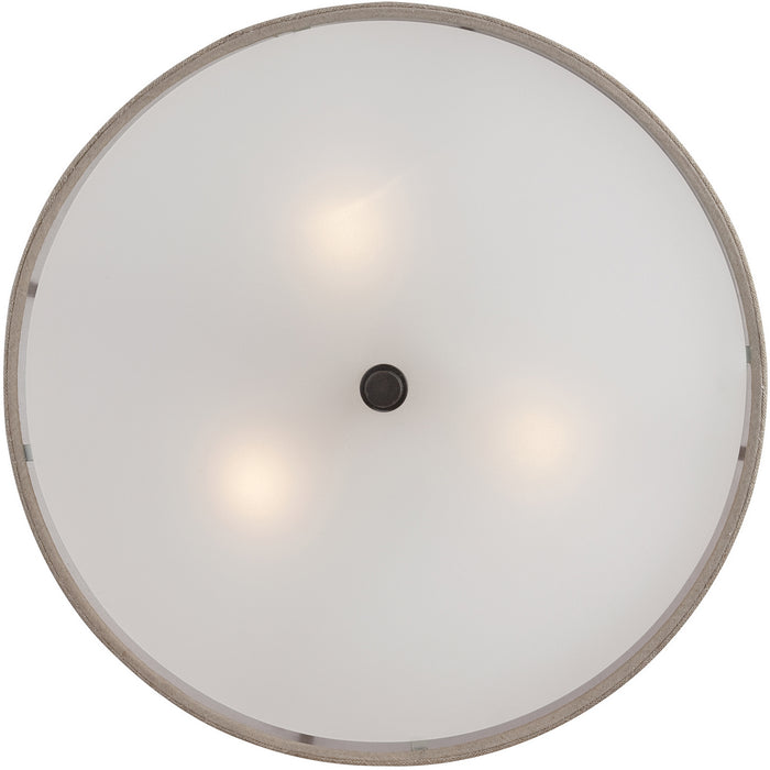 Quoizel CRA1717MC Three Light Semi-Flush Mount, Mottled Cocoa