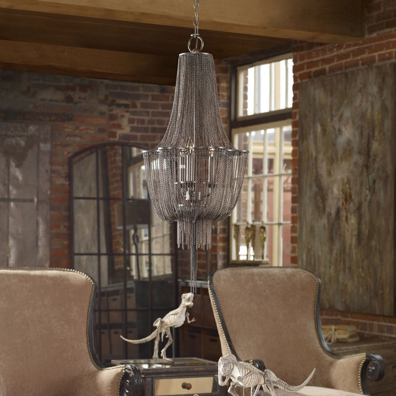 Uttermost 21998 Three Light Chandelier, Dark Oil Rubbed Bronze