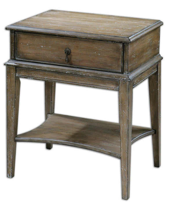 Uttermost 24312 Accent Table, Weathered Pine