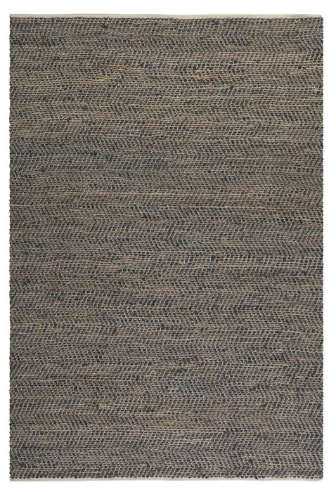 Uttermost 71001-9 Rug, Brown Leather/Hemp