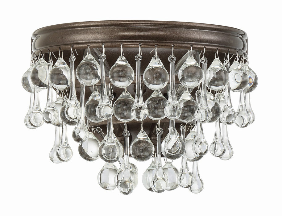 Crystorama 132-VZ Two Light Wall Sconce, Vibrant Bronze