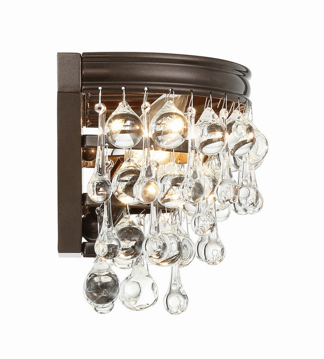 Crystorama 132-VZ Two Light Wall Sconce, Vibrant Bronze
