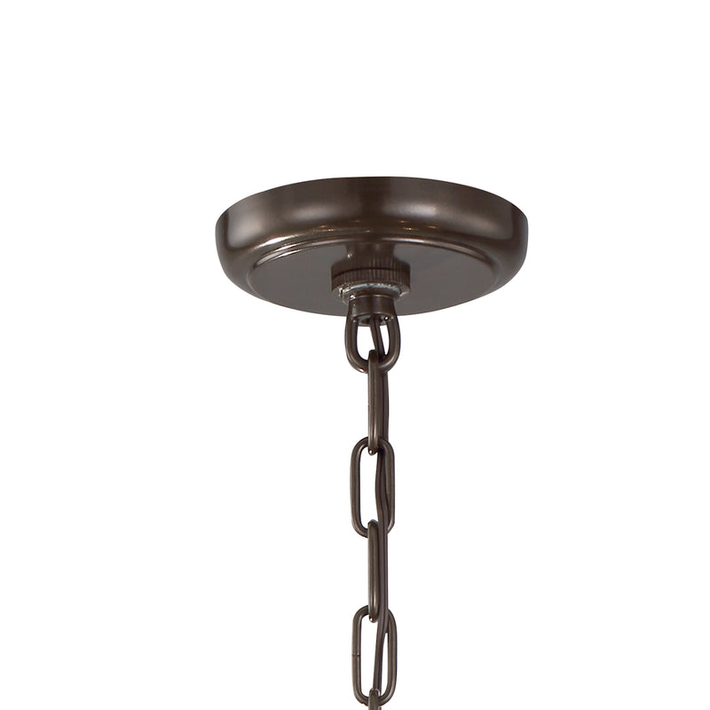 Crystorama 136-VZ Six Light Chandelier, Vibrant Bronze