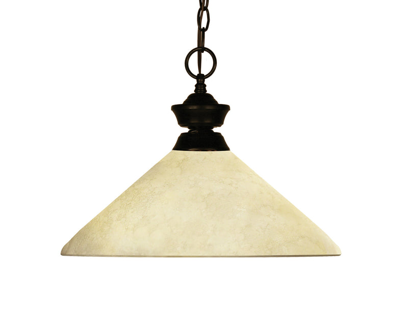 Z-Lite 100701BRZ-AGM14 One Light Pendant, Bronze