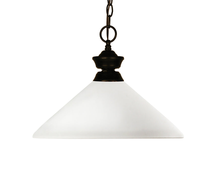 Z-Lite 100701BRZ-AMO14 One Light Pendant, Bronze