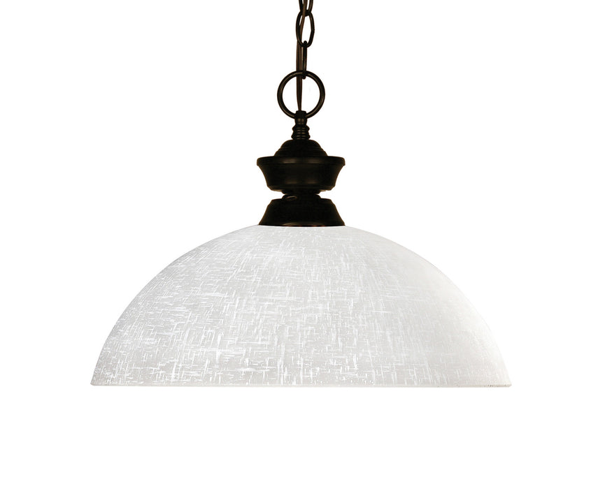 Z-Lite 100701BRZ-DWL14 One Light Pendant, Bronze