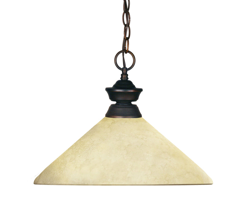 Z-Lite 100701OB-AGM14 One Light Pendant, Olde Bronze