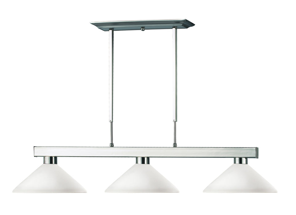 Z-Lite 152BN-AMO14 Three Light Billiard, Brushed Nickel