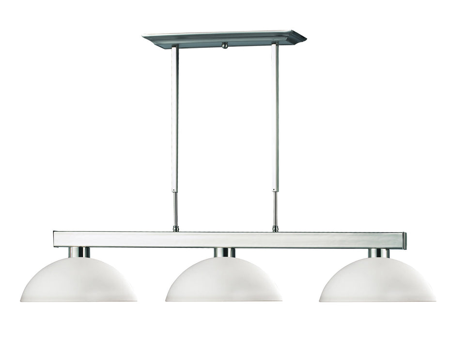 Z-Lite 152BN-DMO14 Three Light Billiard, Brushed Nickel