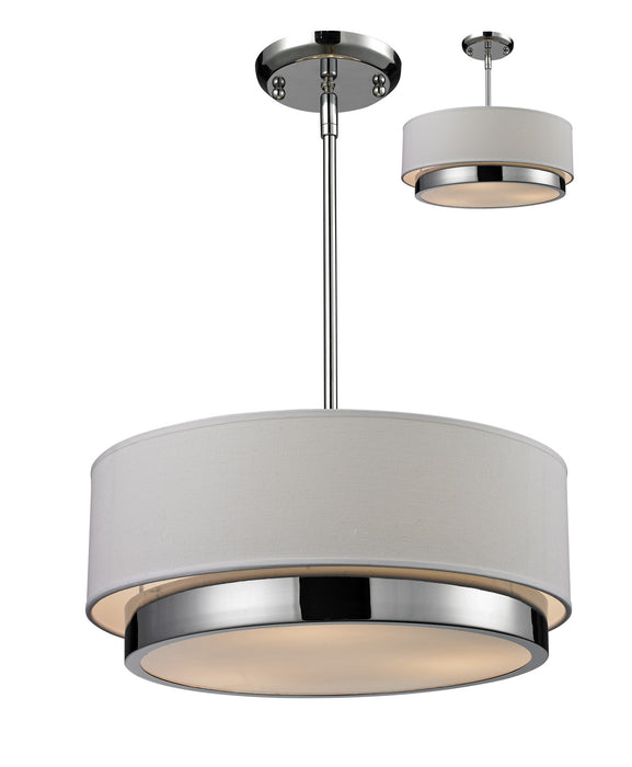 Z-Lite 186-16 Three Light Chandelier, Chrome