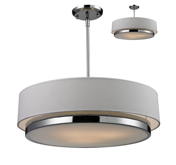 Z-Lite 186-22 Three Light Chandelier, Chrome