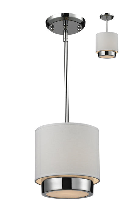 Z-Lite 186-8 One Light Pendant, Chrome