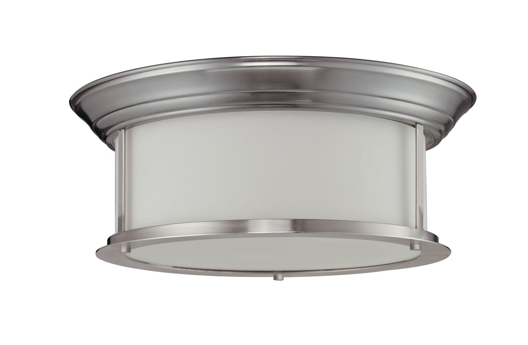 Z-Lite 2002F16-BN Three Light Flush Mount, Brushed Nickel