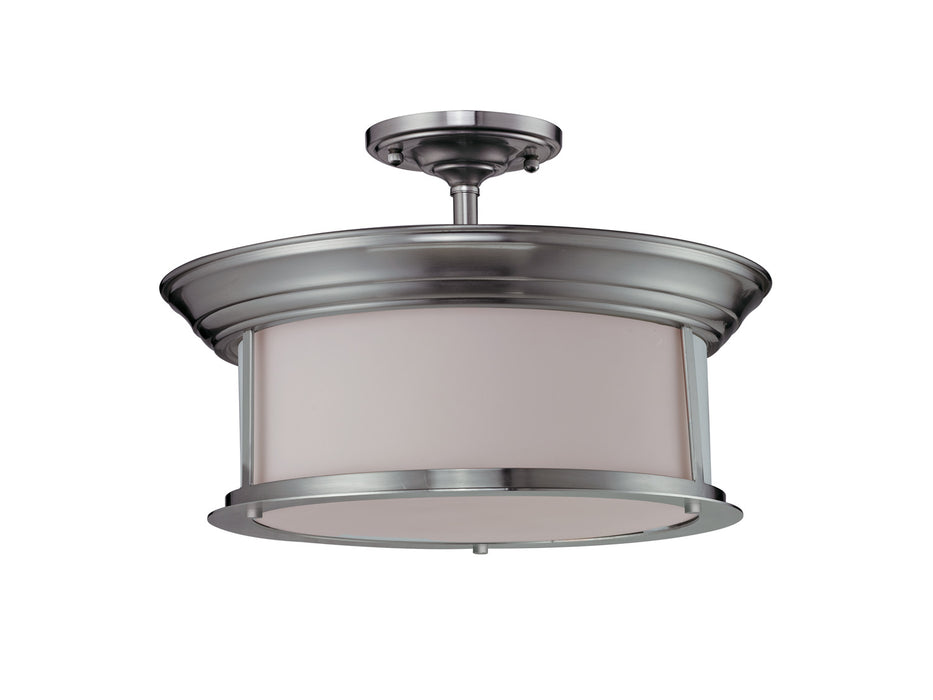 Z-Lite 2002SF-BN Three Light Semi Flush Mount, Brushed Nickel