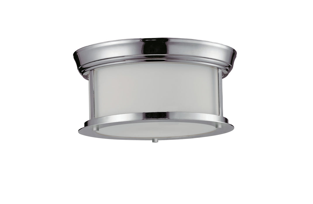 Z-Lite 2003F10-CH Two Light Flush Mount, Chrome