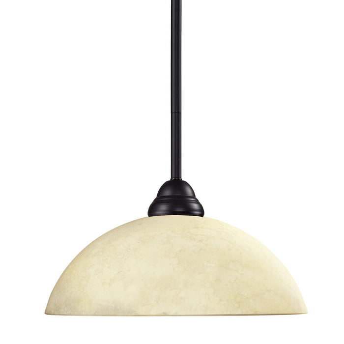 Z-Lite 2114MP-BRZ-DGM14 One Light Pendant, Bronze