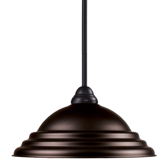 Z-Lite 2114MP-BRZ-SBRZ One Light Pendant, Bronze