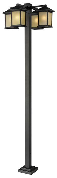 Z-Lite 507-4-536P-ORB Four Light Outdoor Post Mount, Oil Rubbed Bronze