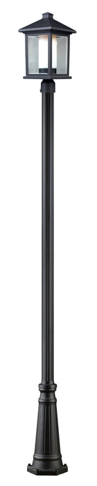 Z-Lite 523PHB-519P-BK One Light Outdoor Post Mounted Fixture, Black