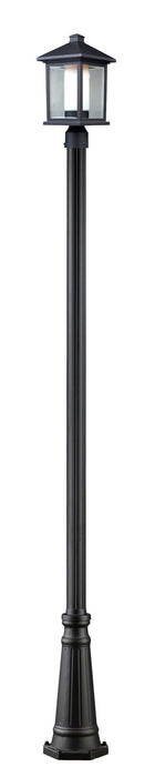 Z-Lite 523PHM-519P-BK One Light Outdoor Post Mount, Black