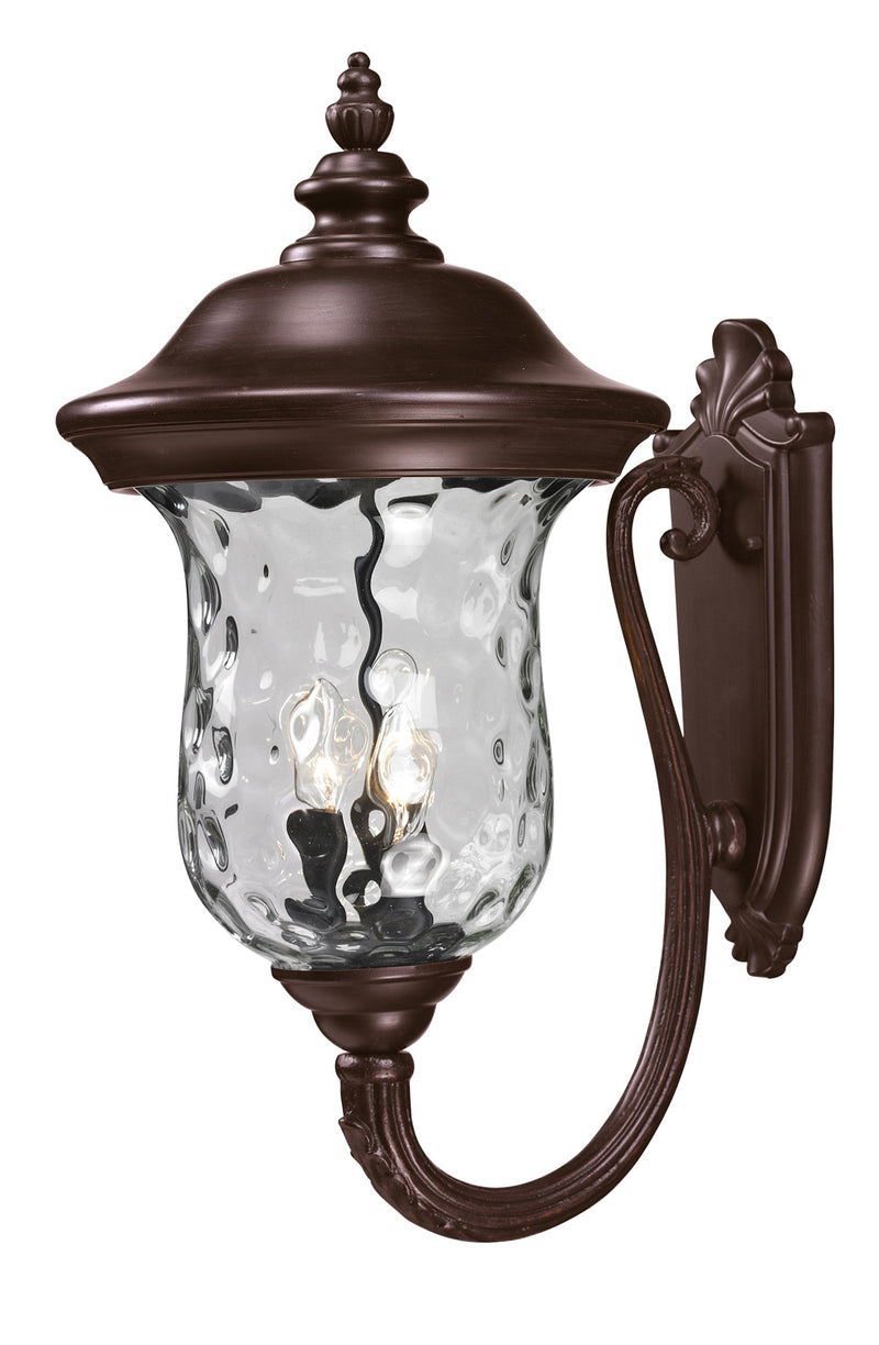 Z-Lite 533B-RBRZ Three Light Outdoor Wall Light, Bronze