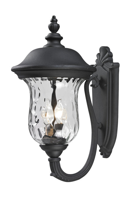 Z-Lite 533M-BK Two Light Outdoor Wall Sconce, Black