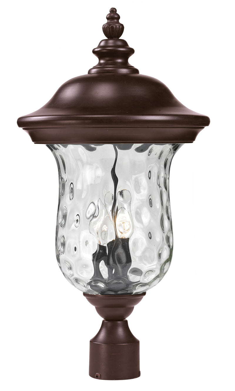 Z-Lite 533PHB-RBRZ Three Light Outdoor Post Mount Fixture, Bronze