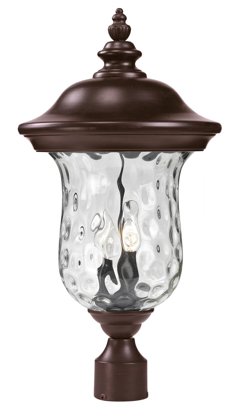 Z-Lite 533PHM-RBRZ Two Light Outdoor Post Mount Fixture, Bronze
