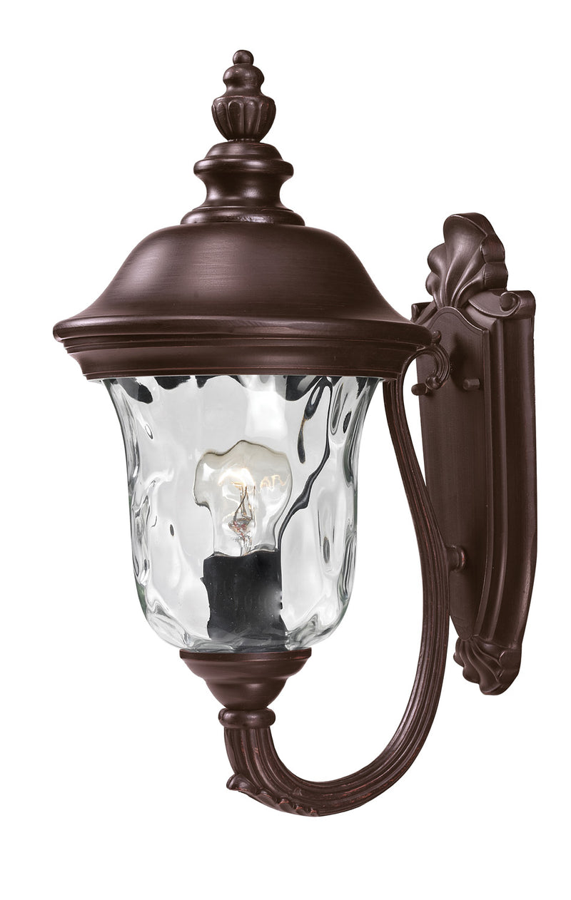 Z-Lite 533S-RBRZ One Light Outdoor Wall Light, Bronze