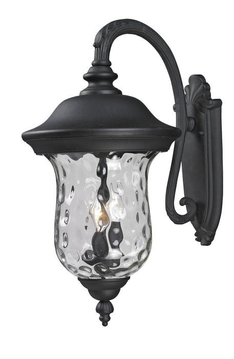 Z-Lite 534B-BK Three Light Outdoor Wall Light, Black