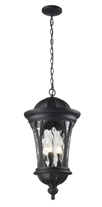 Z-Lite 543CHB-BK Five Light Outdoor Chain Mount, Black