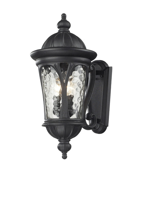 Z-Lite 543M-BK Three Light Outdoor Wall Sconce, Black