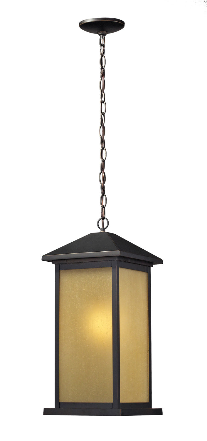 Z-Lite 548CHB-ORB One Light Outdoor Chain Mount Ceiling Fixture, Oil Rubbed Bronze