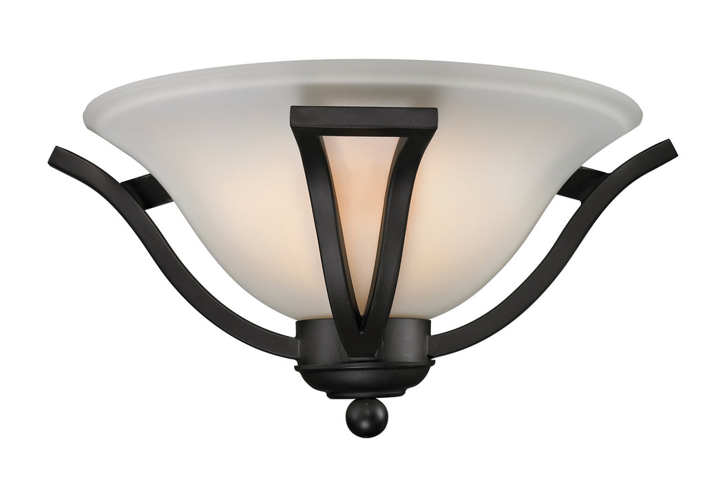 Z-Lite 703-1S-MB One Light Wall Sconce, Matte Black