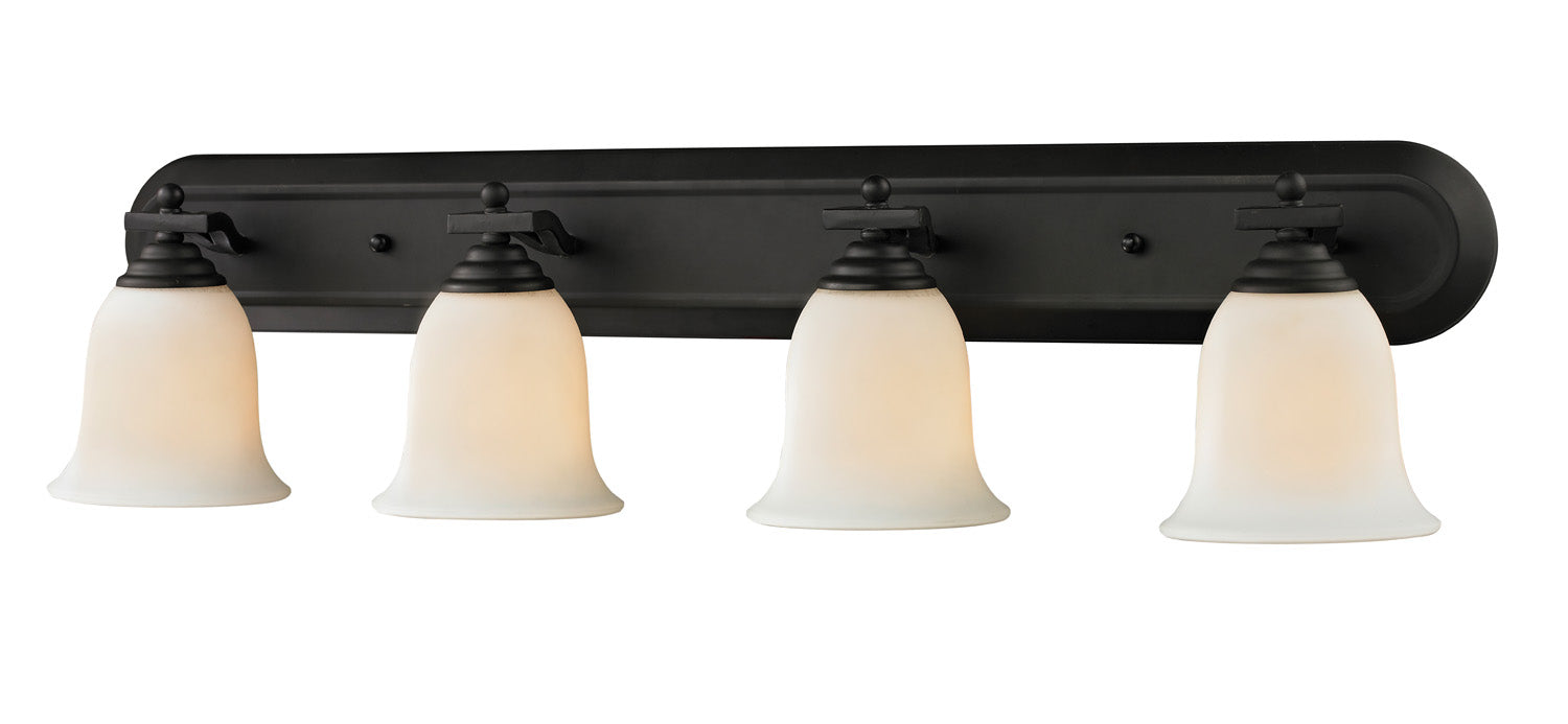 Z-Lite 703-4V-MB Four Light Vanity, Matte Black