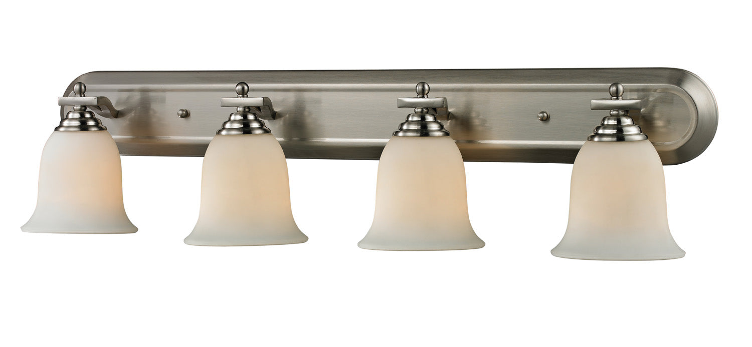 Z-Lite 704-4V-BN Four Light Vanity, Brushed Nickel