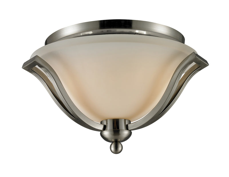 Z-Lite 704F2-BN Two Light Flush Mount, Brushed Nickel
