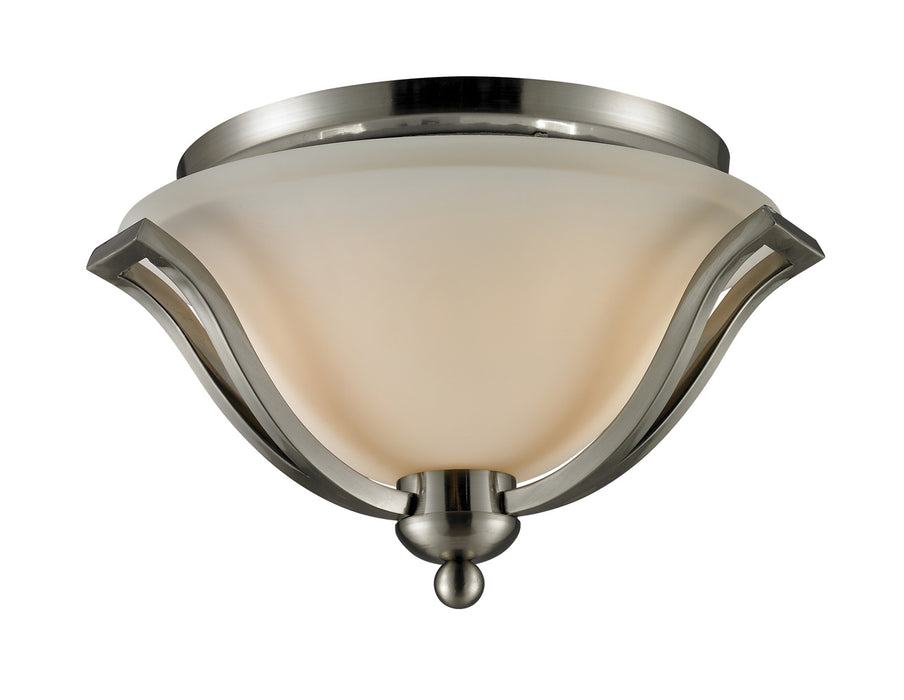 Z-Lite 704F2-BN Two Light Flush Mount, Brushed Nickel