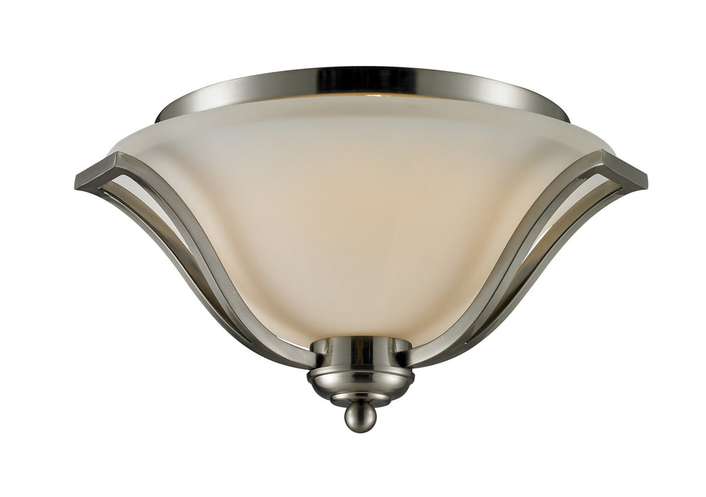 Z-Lite 704F3-BN Three Light Flush Mount, Brushed Nickel