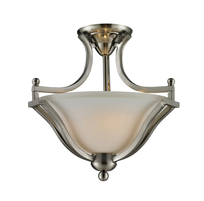 Z-Lite 704SF-BN Two Light Semi Flush Mount, Brushed Nickel