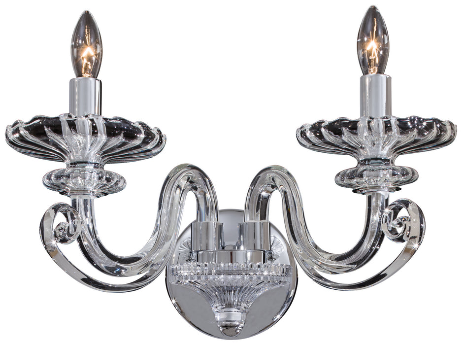 Metropolitan N9162 Two Light Wall Sconce, Chrome