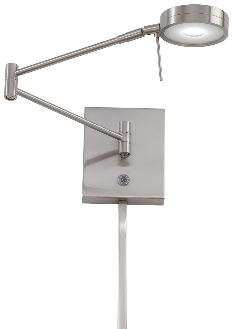 George Kovacs P4308-084 LED Swing Arm Wall Lamp, Brushed Nickel