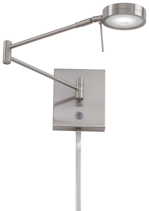George Kovacs P4308-084 LED Swing Arm Wall Lamp, Brushed Nickel
