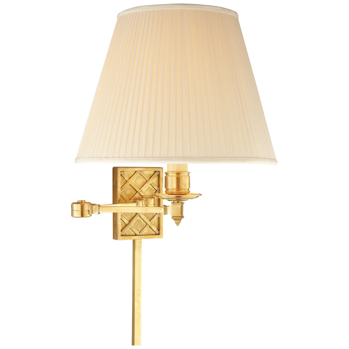 Visual Comfort Signature AH 2012NB-S One Light Swing Arm Wall Lamp, Natural Brass