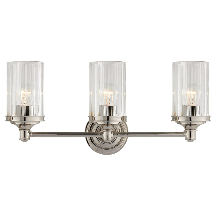 Visual Comfort Signature AH 2202PN-CG Three Light Wall Sconce, Polished Nickel
