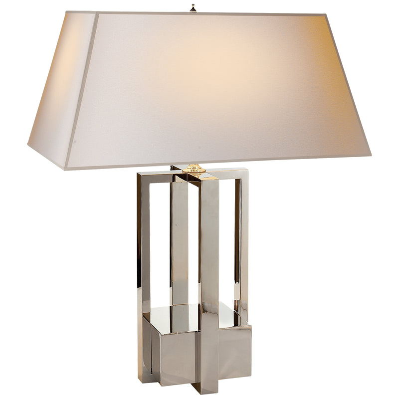 Visual Comfort Signature AH 3044PN-NP Two Light Table Lamp, Polished Nickel