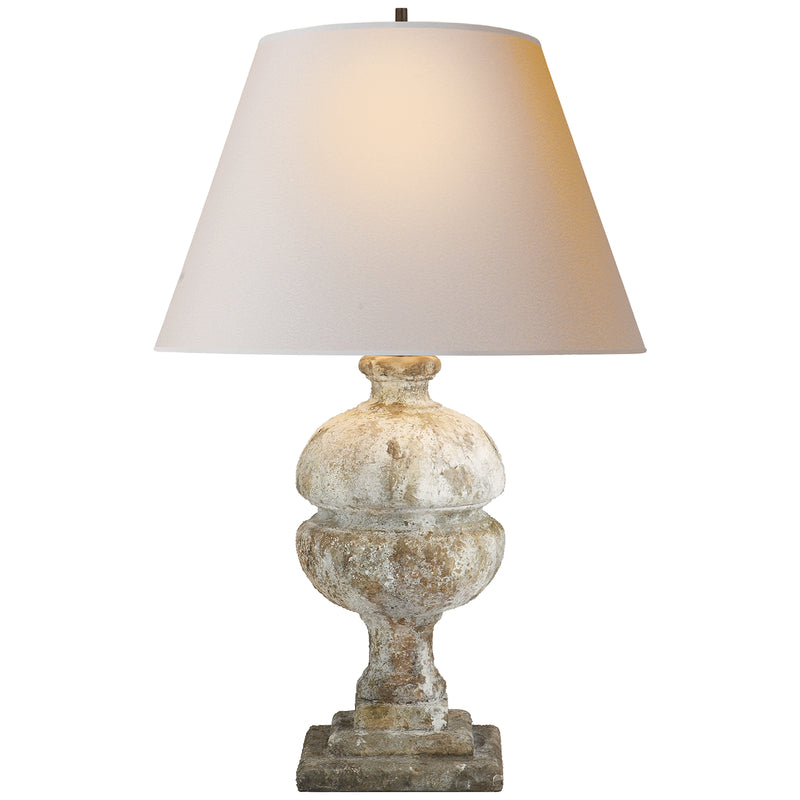 Visual Comfort Signature AH 3100GS-NP One Light Table Lamp, Garden Stone
