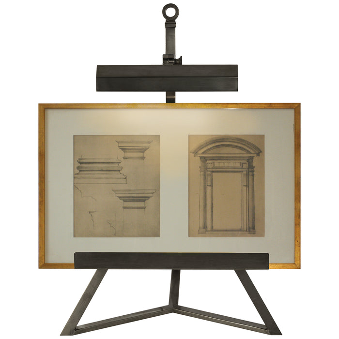 Visual Comfort Signature AH 3500GM One Light Display Lamp, Gun Metal