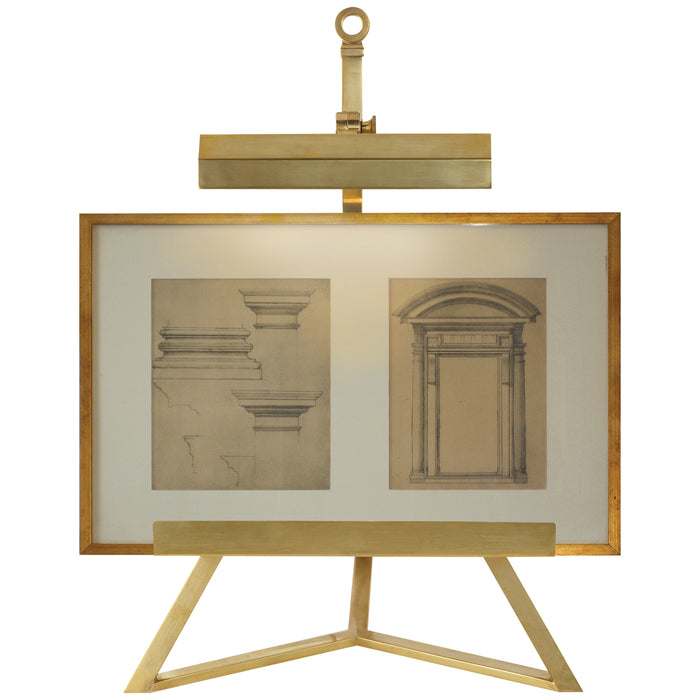 Visual Comfort Signature AH 3500NB One Light Display Lamp, Natural Brass