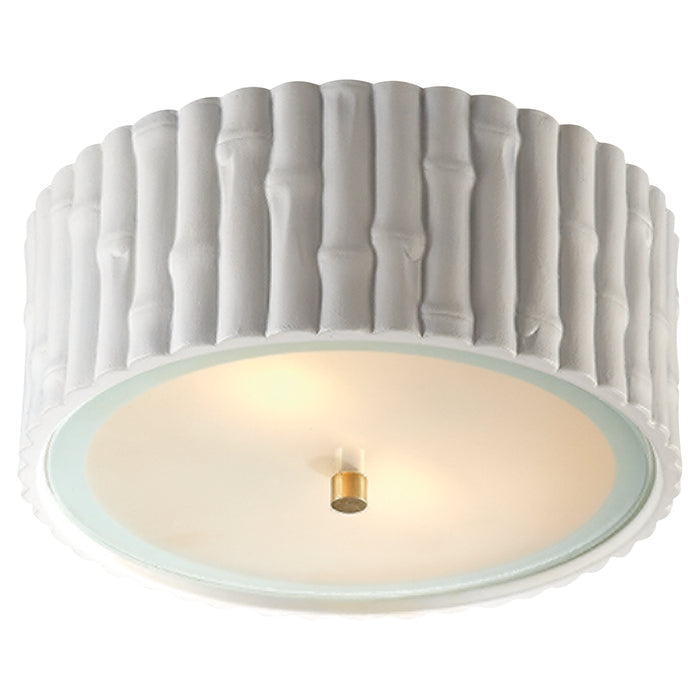 Visual Comfort Signature AH 4004WHT-FG Two Light Flush Mount, Plaster White